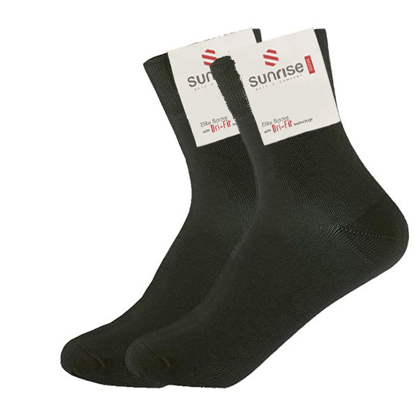 Sunrise Black Ankle Length Socks 